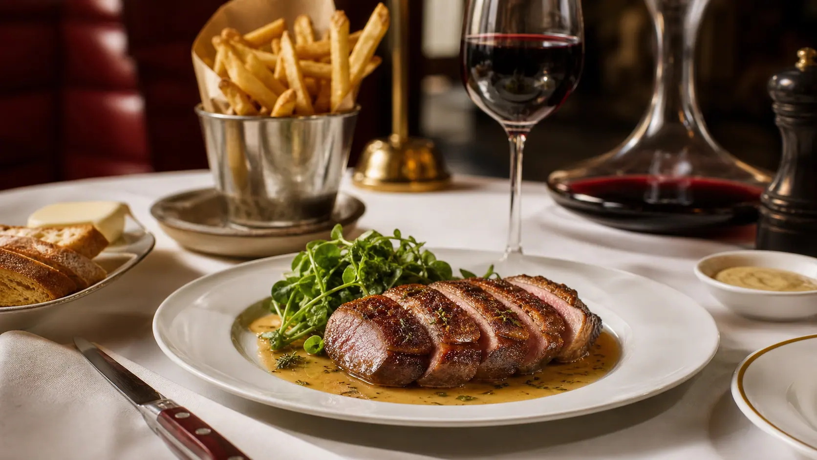 French dining in Brisbane - illustrative editorial image