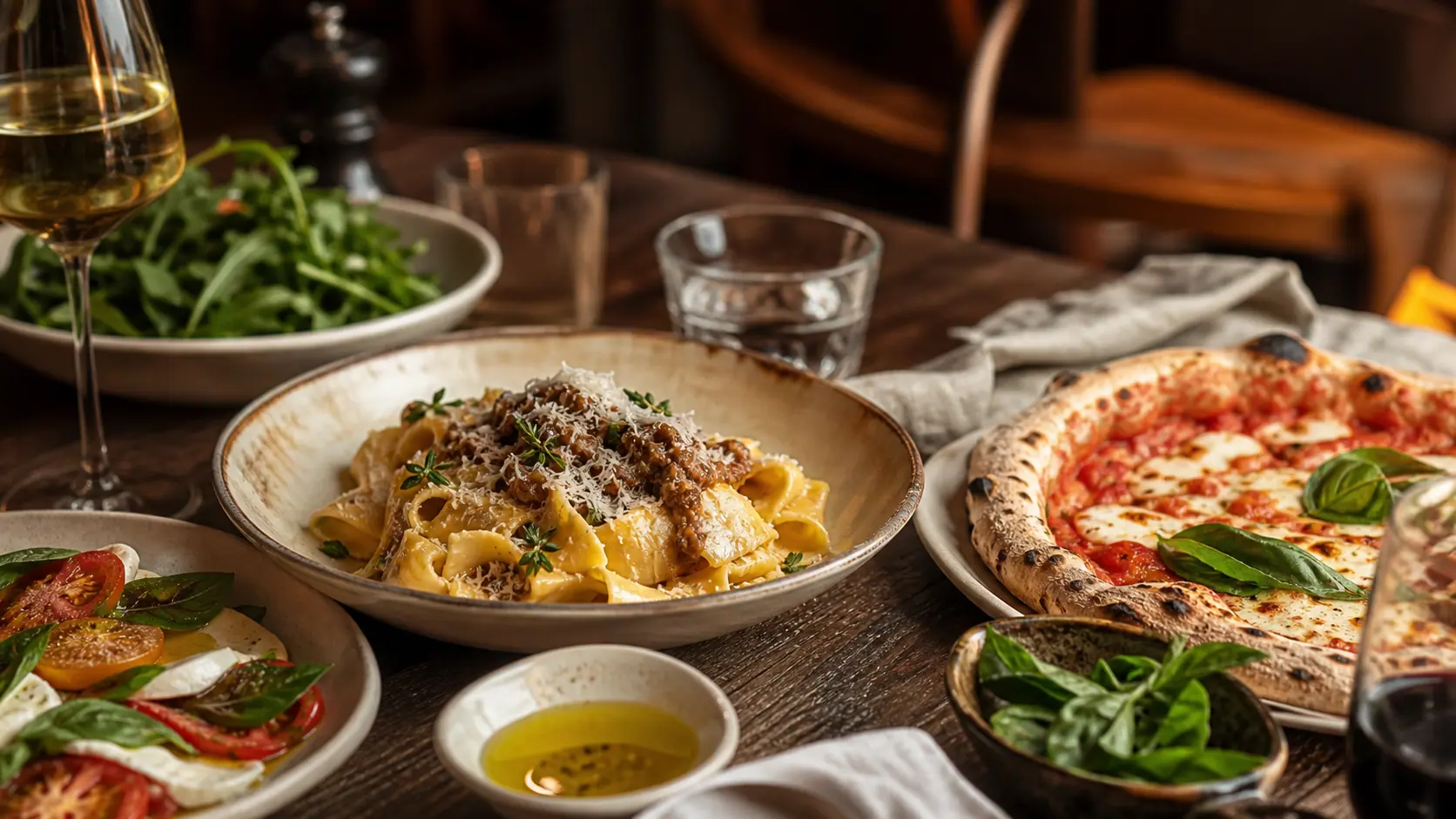 Italian dining in Brisbane - illustrative editorial image