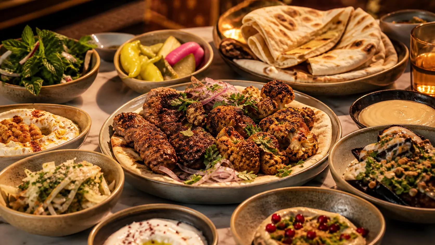 Middle Eastern dining in Brisbane - illustrative editorial image