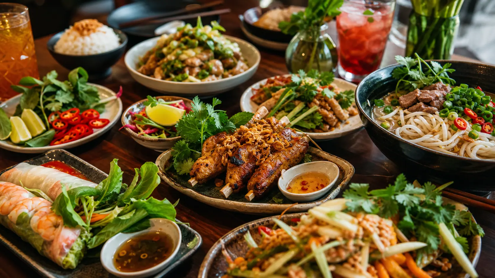 South-East Asian dining in Brisbane - illustrative editorial image